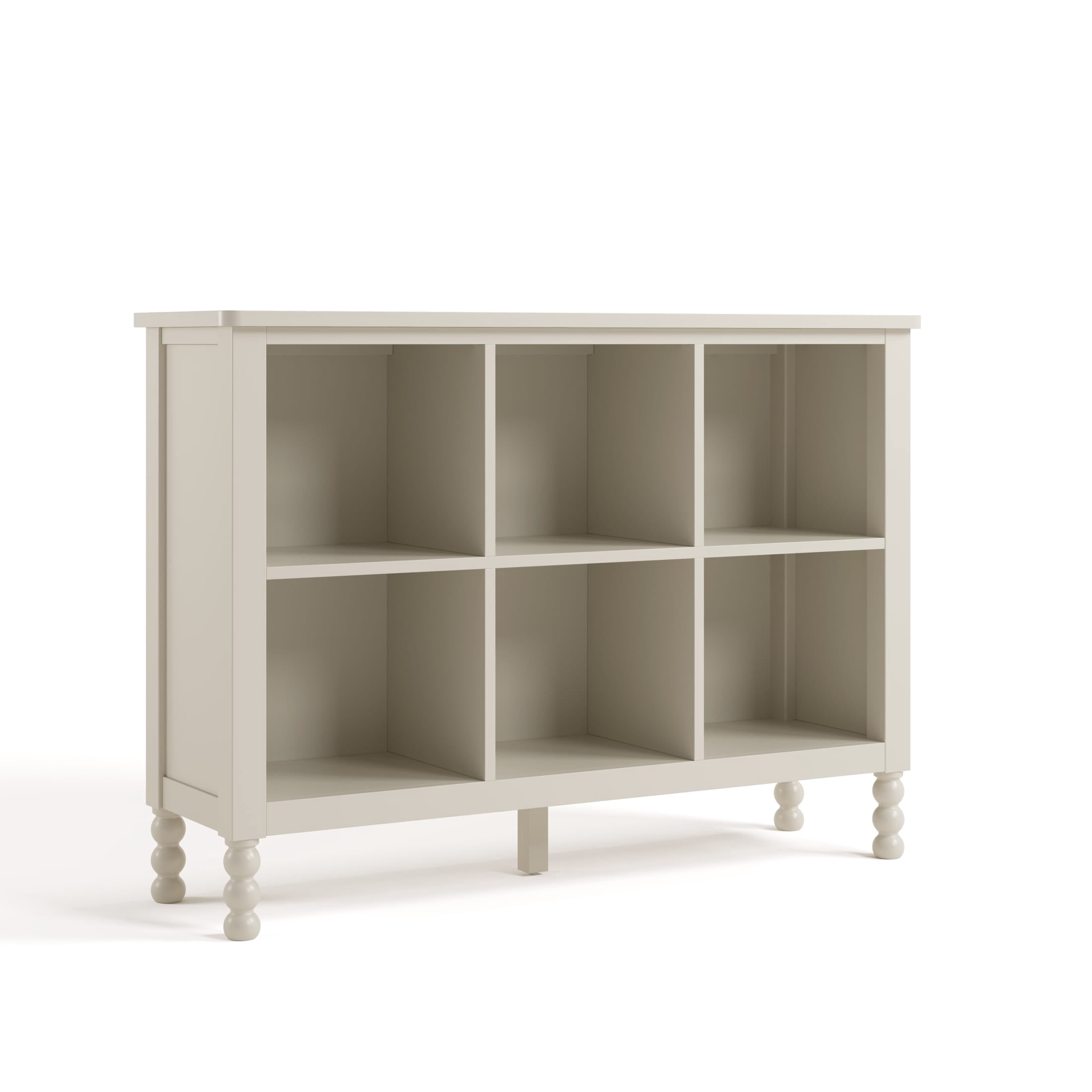 Art of Nursery by Storkcraft Rio 6 Cube Storage Organizer Kids Bookcase - Frosted Oat