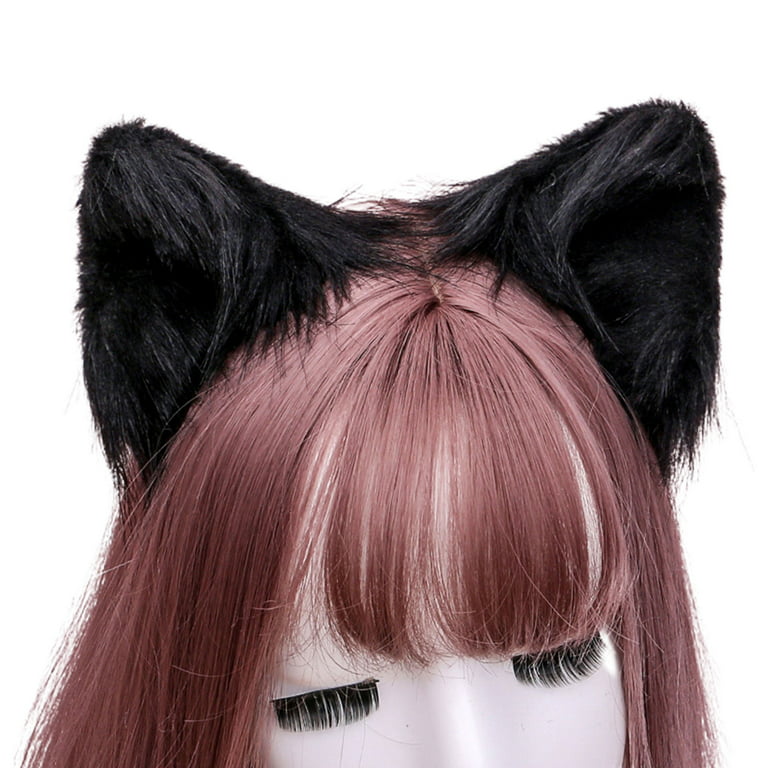 Lovely Furry Animal Beast Ears Hair Clip Anime Lolita Wolf Cat Cosplay  Hairpins 