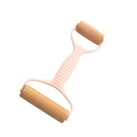 

Banghong Double Headed Wooden Rolling Pin Hand-held Plastic Handle Flour Stick Baking Tool Roller Face Stick Children s Rolling Pin