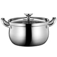 thumbnail image 1 of Multi-function Milk Pot Saucepan Covered Cooking Pot Stovetop Milk Pot Food Heating Pot, 1 of 9
