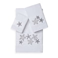 thumbnail image 3 of Authentic Hotel and Spa  Turkish Cotton Starfish Embroidered 3 piece Towel Set Cream, 3 of 5