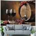 thumbnail image 4 of Orinice Wine Grapes Tapestry Wall Hanging Unique Style for Home Wall Decor Art Living Room Bedroom Dorm 60x50inch, 4 of 6