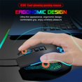 thumbnail image 2 of Gaming Mouse Wired,USB Computer Mouse with 4 Adjustable DPI,7 Breathing Lights,6 Key Buttons,Ergonomic Optical Mice for PC,Laptop,Windows,Mac,Vista,Linux,Gamer-Black, 2 of 10
