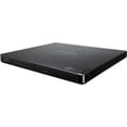 thumbnail image 1 of LG Electronics BP60NB10 Unidad híbrida portátil ultradelgada UHD 4K/Blu-ray/DVD+/-RW, compatible con USB 3.0, PC Windows, Linux, Mac OS, con soporte M-DISC, reducción de ruido, negro, 1 of 3