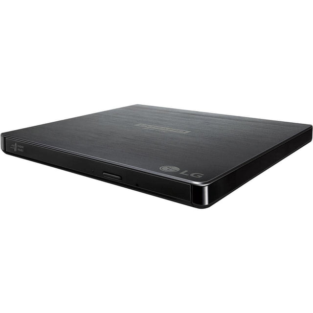 LG Electronics BP60NB10 Unidad híbrida portátil ultradelgada UHD 4K/Blu-ray/DVD+/-RW, compatible con USB 3.0, PC Windows, Linux, Mac OS, con soporte M-DISC, reducción de ruido, negro
