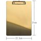 thumbnail image 2 of Nordic Gold Stainless Steel Document Writing Board Clip Plate Restaurant Ordering Plywood Menu Clip File Splint, 2 of 5