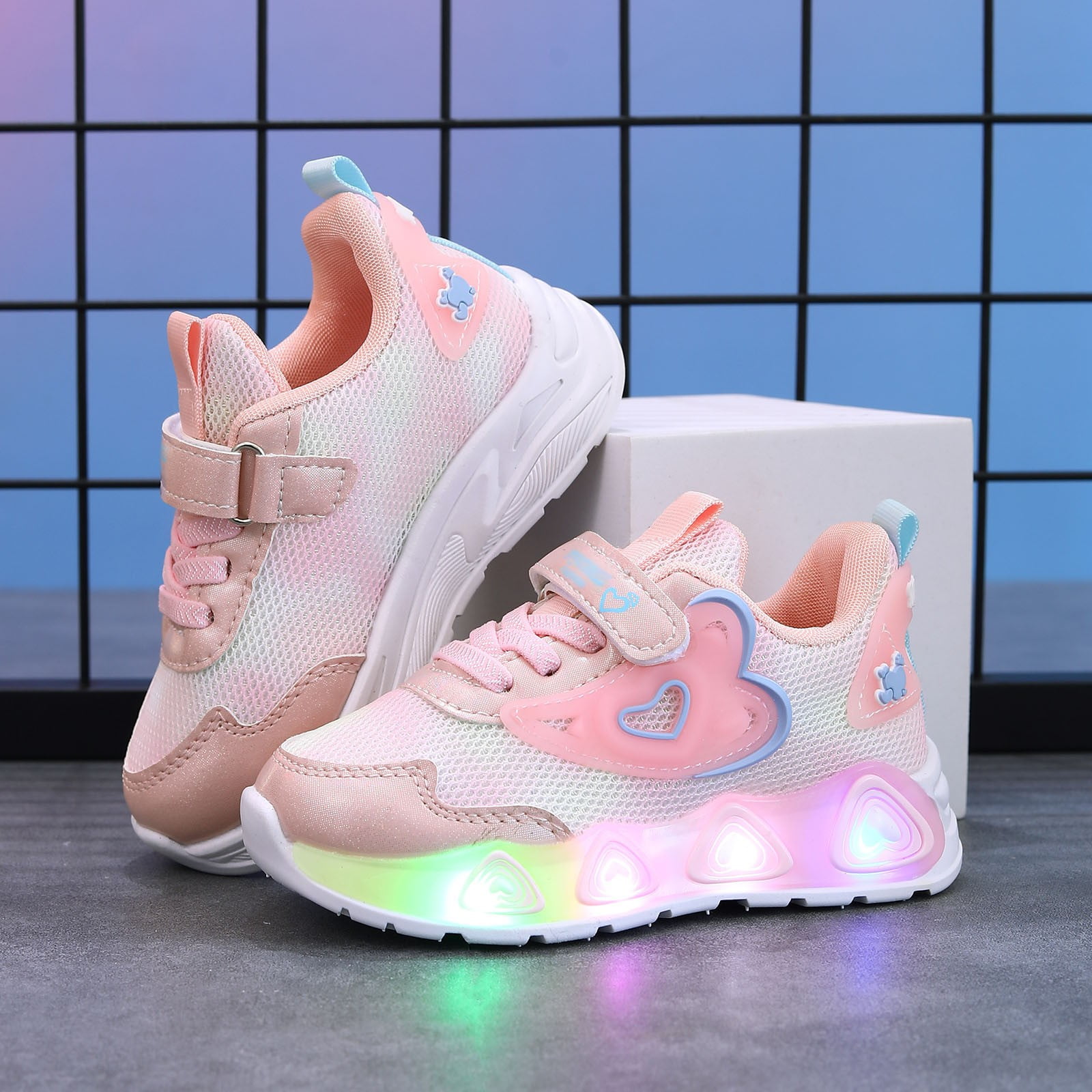 Sneakers Big Kids Clearance LED Light Up Shoes For Girls Toddler