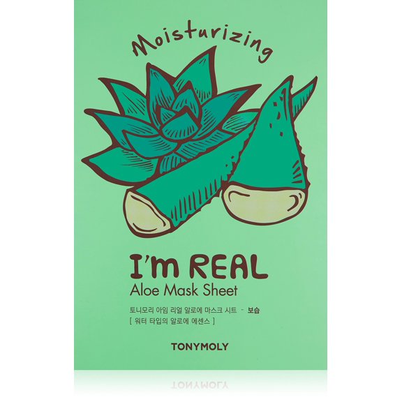 Mascarilla TONYMOLY Aloe Hidratante para Piel Seca — 10 unidades