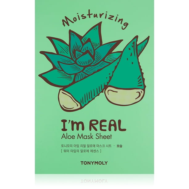 Mascarilla TONYMOLY Aloe Hidratante para Piel Seca — 10 unidades