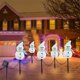 thumbnail image 4 of Luces Solares Led Navideñas con Forma de Muñeco de Nieve, Luces con Enchufe de Tierra, Decoración Navideña, Luces Decorativas para Exteriores, Jardín, Patio, Césped, Una Sola Pasada., 4 of 6