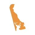 thumbnail image 1 of Delaware Deer State Sticker Decal Die Cut - Self Adhesive Vinyl - Weatherproof - Made in USA - Many Color and Sizes - buck hunt hunting rifle de, 1 of 6