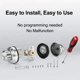 EASILOK Single Cylinder Deadbolt Lock, Twist to Lock, Keyless, Anti ...