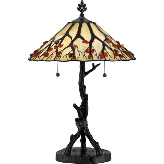 Agate Portable 2 Light Table Lamp Quoizel Lighting Ag711tva