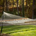 thumbnail image 3 of SNNROO Outdoor Travel Wooden Stick Cotton Rope Hammock Swing Hanging Sleep Bed Netting, 3 of 6