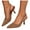 Brown, variant on Women's Slingback Sandals Stiletto High Heels Pointed Toe Slip On Pumps Shoes Faux Leather Backless Dress Heels Blue Size 7.5