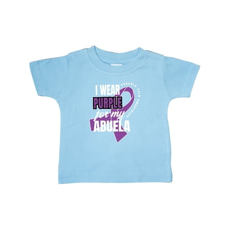

Inktastic Chronic Pain I Wear Purple For My Abuela Gift Baby Boy or Baby Girl T-Shirt