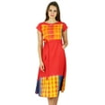 thumbnail image 2 of Bimba Womens Knee Length Cotton Shift Dress With Pockets Summer Casulal Holiday Wear, 2 of 6