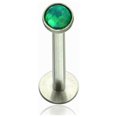 thumbnail image 1 of Labret Monroe Push In design with Soft Enamel Back for Comfort and Opalite Synth, 1 of 8