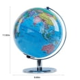 thumbnail image 3 of Led Light Up Globe With Detailed World Map Educational Geography Toy For Kids Rotating Design With Stable Base Includes Usb Cable Size 23X23X25 Inch, 3 of 7