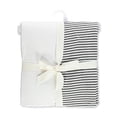 thumbnail image 3 of Touched by Nature Baby Organic Cotton Crib Sheet, White Heather Charcoal, One Size, 3 of 3