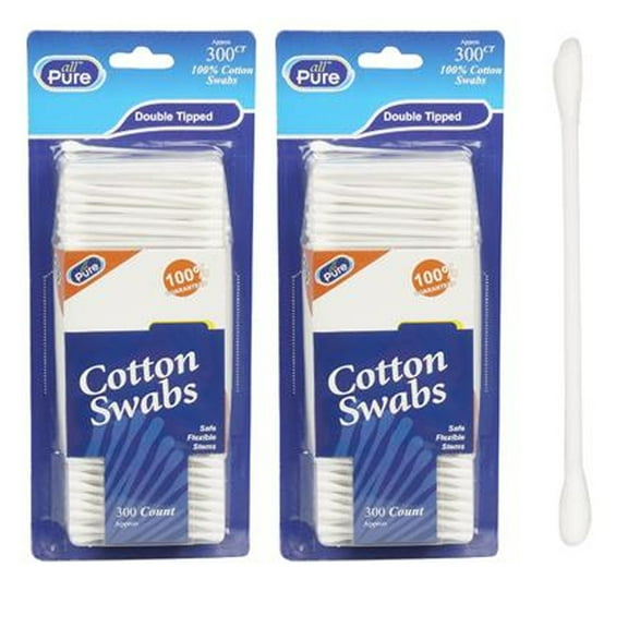 1100 Ct Cotton Swabs Double Tipped Tip Clean Ear Wax Makeup Applicator Remover