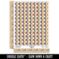 thumbnail image 2 of Cautious Pig with Heart in Hands 200+ Round Stickers - Rainbow - Gloss Finish - 0.50" Size, 2 of 3