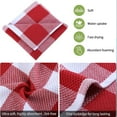 thumbnail image 5 of Hiroekza 6-Pack Absorbent Cotton Dish Towels Washcloths Plaid Design - Soft, Quick-Drying & Nonfading Red, 5 of 8