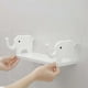 thumbnail image 4 of Estante de Pared con Forma de Elefante, Organizador Mini de Plástico sin Taladro, Gris o Blanco, 29x15x12cm para Cocina Baño Dormitorio Estudio, 4 of 6