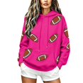thumbnail image 3 of CAIXIA Game Day Sweatshirt for Women Football Funny Graphic Print Hoodies Casual Fall Season Pullover Tops with Pockets, 3 of 7