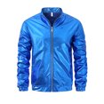 thumbnail image 1 of Veste de Performance pour Hommes avec Col Montant et Poches, Manches Longues, Design Cool pour Tenue Décontractée et de Spectacle, 1 of 3