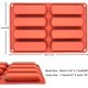 thumbnail image 2 of 2 piezas de molde de silicona para repostería, molde financiero, molde para éclair, molde de mini troncos, molde de silicona de 8 cavidades, molde para barras de cereales, molde para, 2 of 5