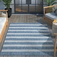 thumbnail image 5 of Well Woven Indoor/Outdoor Runner Rug 2'7" x 9'10" Catalina Navy Blue Nautical Striped, 5 of 7