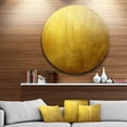 thumbnail image 3 of Designart 'Gold Texture' Abstract Circle Metal Wall Art, 3 of 3