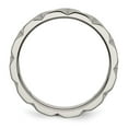 thumbnail image 4 of Auriga Fine Jewelry Titanium Satin 6mm Notched Band for Men Size 7, 4 of 6