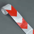 thumbnail image 3 of Queilt Reflective Safety Warning Reflective Sticker Film White Red, Self-Adhesive Reflective Tape Warning Safety Tape Night Visibility Tape for Car/Motorcycle/Bike, 3 of 5