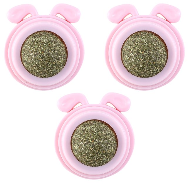 Bola de hierba gatera orgánica para gatos, juguete interactivo para gatos, 3 uds.