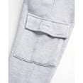 thumbnail image 4 of Quad Seven Boys' Fleece Jogger Set - 4 Piece Solid Pullover Hoodie and Cargo Sweatpants (Size: 8-18), 4 of 7