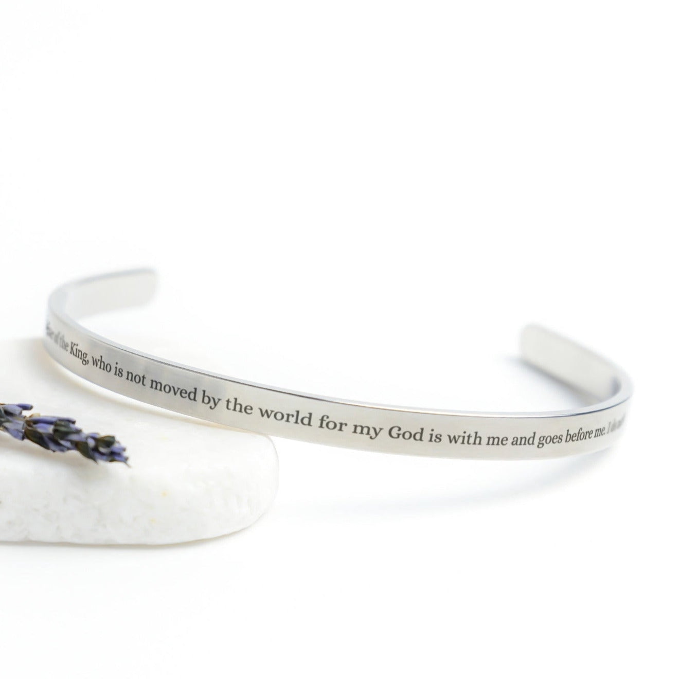 Daughter of the King Christian Cross Cuff Bracelet, Baptism or Confirmation Gift