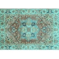 thumbnail image 1 of Ahgly Company Indoor Rectangle Abstract Light Blue Modern Area Rugs, 5' x 8', 1 of 4
