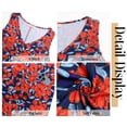 thumbnail image 5 of Fantaslook Summer Dresses for Women Casual V Neck Sleeveless Sundresses Floral Beach Short Dress with Pockets, 5 of 8