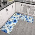 thumbnail image 2 of Pioneer Flower Floral Print Pattern Kitchen Rugs Sets Of 2,Anti Fatigue Kitchen Mat Rugs Non Slip Washable,Decorative Kitchen Floor Mats for Kitchen,Sink,Laundry,17"x30"+17"x47", 2 of 7