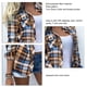 thumbnail image 3 of Camisa A Cuadros Para Mujer Camisas A Cuadros Para Mujer Blusa A Cuadros Para Mujer Camisa A Cuadros De Manga Larga Camisa A Cuadros Para Mujer Patrón A Cuadros Informal Bolsillo ANGGREK Camisa a cuadros para mujer, 3 of 4