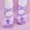 Purple, variant on Ballet Shoes for Girls Comfort Stretch Bow Round Toe Split Sole Princess Shoes with Cross Elastic Straps Lightweight Slip On Gymnastics Training Dance Shoes