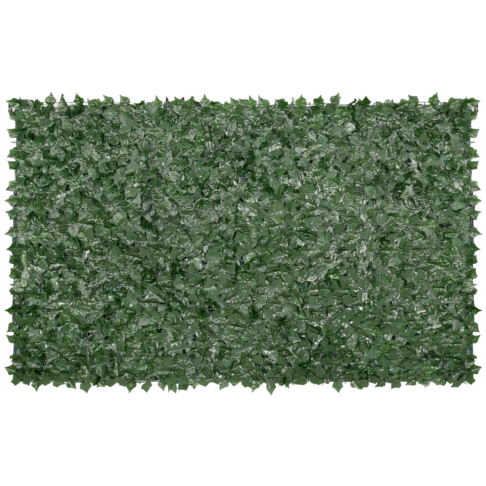 KFFKFF Artificial Ivy Privacy Fence, 59 x 98 in Green Wall Screen with Mesh Backing and Reinforced Joints, Decorative Faux Hedge for Outdoor Spaces like Gardens, Yards, and Balconies