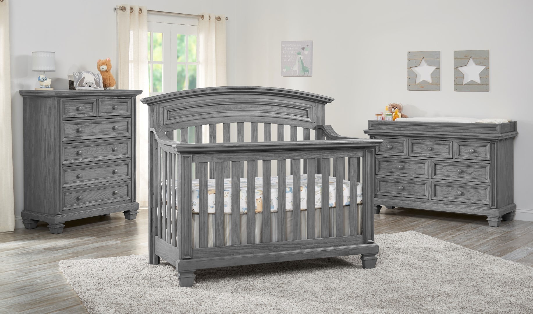 Oxford Baby Richmond 7Dr Dresser Brushed Gray