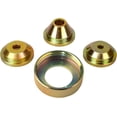 thumbnail image 1 of CUITING Solid Brass Texture Sprayer Orifice Tip Set, Fits Wal-Board Drywall Texture Hopper Gun, Professional Model Texture-Pro 200, Spray-Pro, 3 Nozzle Tips, 1 Threaded Collar, 1 of 4