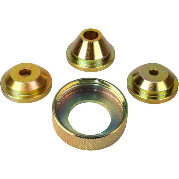 CUITING Solid Brass Texture Sprayer Orifice Tip Set, Fits Wal-Board Drywall Texture Hopper Gun, Professional Model Texture-Pro 200, Spray-Pro, 3 Nozzle Tips, 1 Threaded Collar