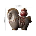 thumbnail image 4 of NOVELAR Resin Horse Tea Pet Ornament, 2.8 in Tall, Changes from Grey to White for Magical Tea Moments, Perfect for Cultivating Patina as a Desktop or Tea Tray Decoration, 4 of 7