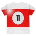 thumbnail image 2 of Halloween Billiard Pool Ball Eleven Costume Youth T Shirt Multi YMD, 2 of 2