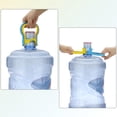 thumbnail image 4 of 5 Gallon Water Jug Handle Carrier Purified Water Jug Ergonomic Grip Handle Labor Saving Water Bottle Lift Handle Non-Slip Tilting Proof Water Bottle Carrier for 5 Gallon Bottle Caps, Blue Yellow, 1Pc, 4 of 8